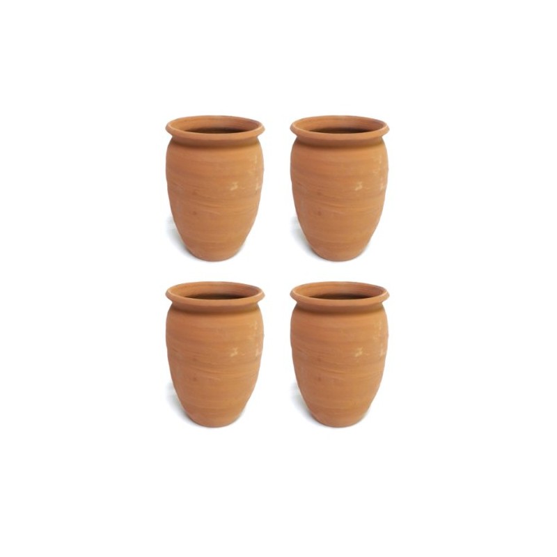La Mexicana Cantarito de Barro Natural, Clay Cups, Set of