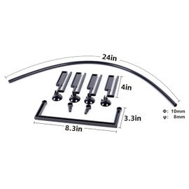 HOZOE Aquarium Floating Plant Corral, Intercepting Floating Plants from Filters and Heaters, Adjustable Height with Water Level, Can Be Used to Framed and Frameless Aquariums. (Combo Pack).