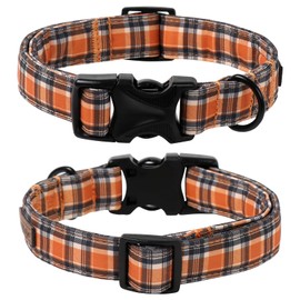 Lionet Paws Gird Dog Collar with Plastic Buckle, Cotton Fall Winter Bowtie Collar, Light Adjustable Collars for Small Medium Large Dogs