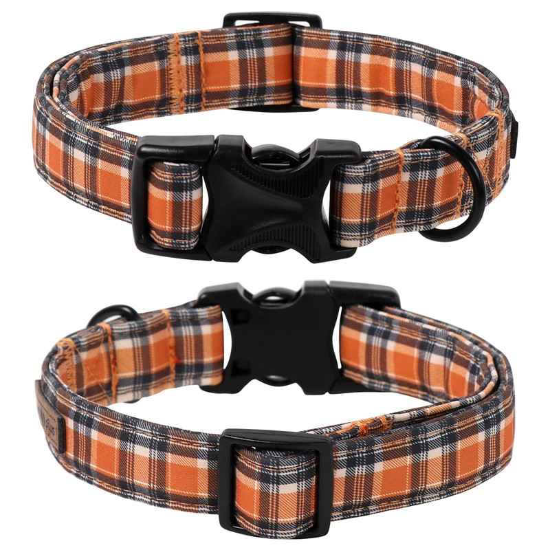 Lionet Paws Gird Dog Collar with Plastic Buckle, Cotton Fall