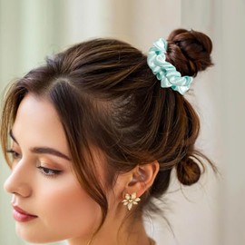 20pcs Ligas Elásticas Para Cabello Scrunchies De Satén,Gomas pelo A