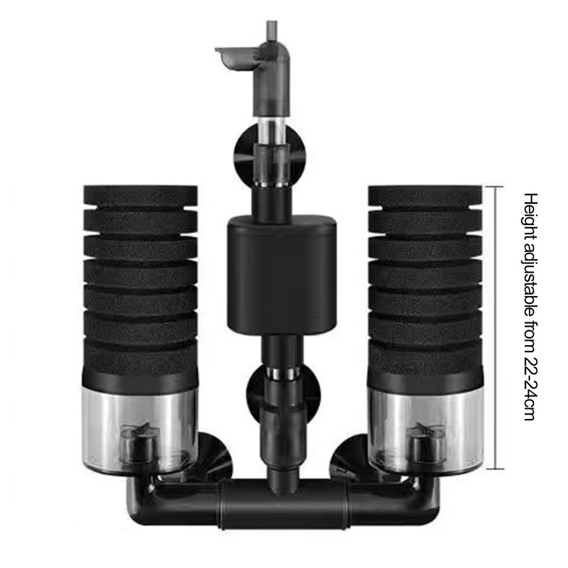 Fish Tank Pneumatic Filter Small Aquarium Mini Suction Toilet Grass