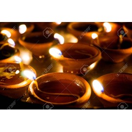 Puja Cotton Wicks Religious Long Jyot Batti Akhand Oil Lamp Diya Diwali Lighting Hand Made Cotton Wicks Long Diya Batti Oil Lamps Lanterns Candles