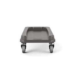 Suncast Commercial Garbage Can Dolly for Slim 23-Gallon Trash Can with Quiet Rolling Casters, 6.177" H x11.882" W x 20.782" L, Black