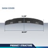 PIT66 TPE Dash Cover Compatible with 2003 2004 2005 Dodge