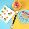 JYTDBCS 2 PCS Double Sided Melon Baller, Round Melon Balls