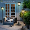 68" Solar Lamp Post Light Outdoor - 3000K Warm White,