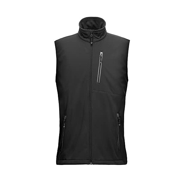 33,000ft Men's Windproof Lightweight Golf Vest Outerwear with Pockets, Softshell
