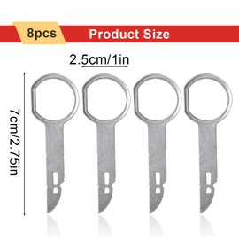 SGERUFZ 4 Pcs Car Trim Wedges Lever Tool Car Set and 4 Car Radio Disassembly Parts Included Car Disassembly Tools Automotive Repair Tool Universal for Removal