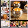 Maxcheck 24 Pcs Disco Ball Candle Holders Bulk Wedding Decoration