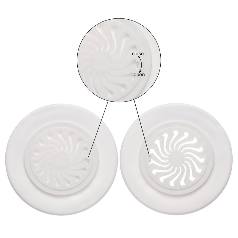 uxcell Round Vent Cover, ABS Plastic Adjustable Air Vent Cover