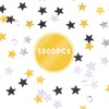 3000Pcs Silver Glitter Table Confetti, Holographic Star Confettis, Metallic Silver