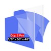 GetWant 2 Pack Clear Cast 36x48 Acrylic Sheets 36x48 Plexiglass