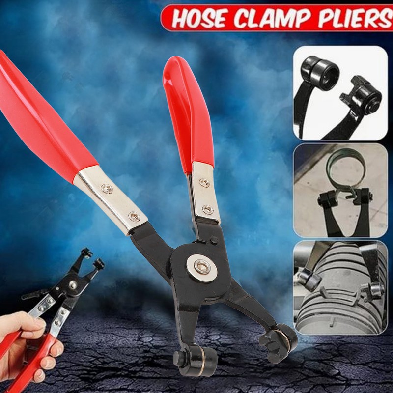 Swivel Flat Band Hose Clamp Pliers Repair Tool Secure Grip