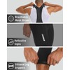 Przewalski Men's Cycling Bib Shorts,3/4 Bike Bib Pants 4D Padded,Cycling