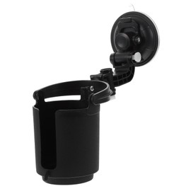 FELTECHELECTR Car Water Cup Holder Universal Suction Bottle Stand Door Mount Drink Holder for Windshield Black