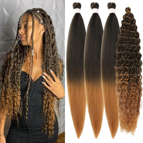 Brow Braiding Hair Pre stretched Curly Braiding Hair for Boho