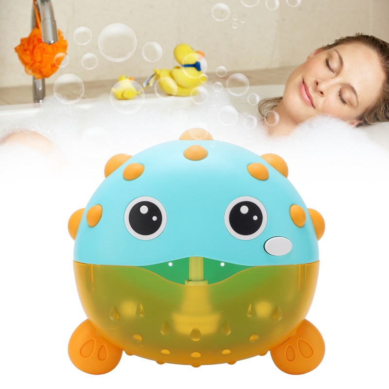 Bubble Maker Automatic Spit Bubble Blowfish Music Bubble Machine Baby