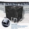 Pool Heater Winter Cover,with Plush Lining,Waterproof Swimming Pool Heater Cover