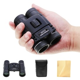 BLACKICE Binoculars, For Live Concerts, 1.6 x 0.8 inches (40 x 22 mm), 40 Times, Opera Glass, Binoculars, Telescope, 0.9 inches (22 mm) Diameter, Equipped with Bak4, Anti-Drunk, Eye Width Adjustment,