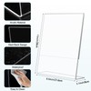 Enjamyo Acrylic Sign Holder 8.5 x 11 Inches, Plastic Display