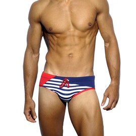 LikeJump Men's Low Rise Swim Briefs Swimsuits Board Surf Shorts Trunks Bikini Bottom Swimwear