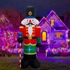 FARONZE Christmas Inflatable Nutcracker Soldier Blow-up Lighted Indoor & Outdoor