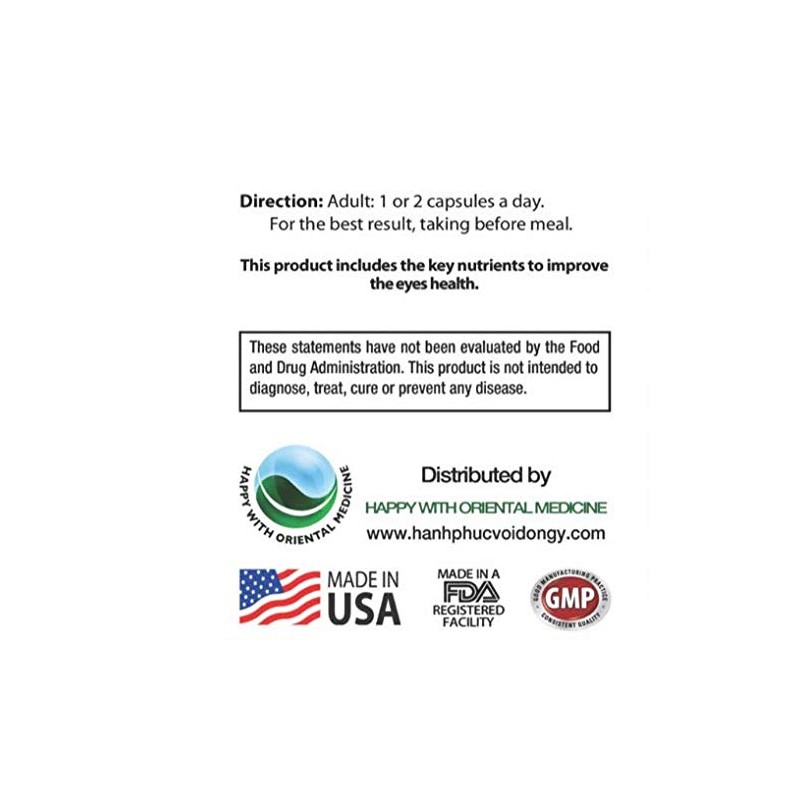 Eyes Better - 60 Capsules Made in USA