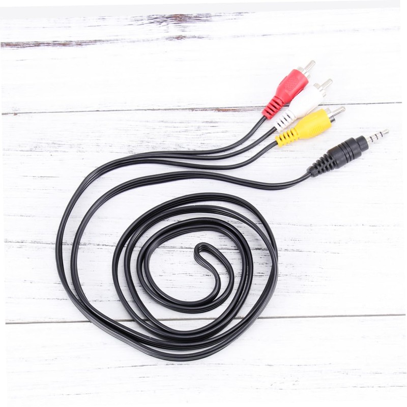 MERRYHAPY Stereo to 3 Audio Adapter Cable 3.5mm Av Cable