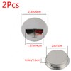 Geesatis Round Hidden Concealed Door Pulls,Flush Pocket Door Handles,Stainless Steel