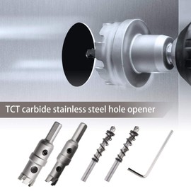 Be In Your Mind 6 Kits of TCT Carbide Hole Saw Hole Opener Tools for Stainless Steel Iron Aluminum Steel Alloy 14mm/ 16mm/ 18.5mm/ 20mm/ 25mm/ 30mm