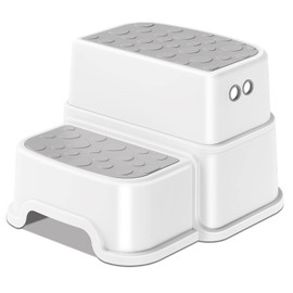Toddler Step Stool for Bathroom,Kids 2 Step Stool for Toddler Potty Training,for Potty Training Toilet with Non-Slip Base,Stools for Kitchen Counter