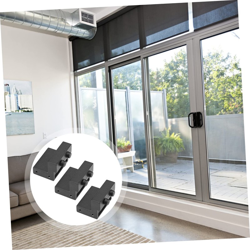 CORHAD Barn Door Stopper for Track 3pcs Sliding Door Limiter