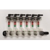 Wilger 6 Column Flow Indicator w/ 3/8" 90° Outlets &