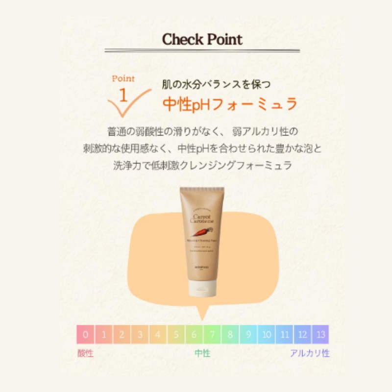 SKINFOOD Carrot Carotene Balancing Cleansing Foam Facial Wash Foam