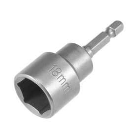 TA-VIGOR 18mm Magnetic Nut Setter Driver Drill Bit Set, 1/4 inch Hex Shank Quick Change, 65mm Length Metric Nut Driver Set for Woodworking, Machine Maintenance, Auto Repairing, Furnitures