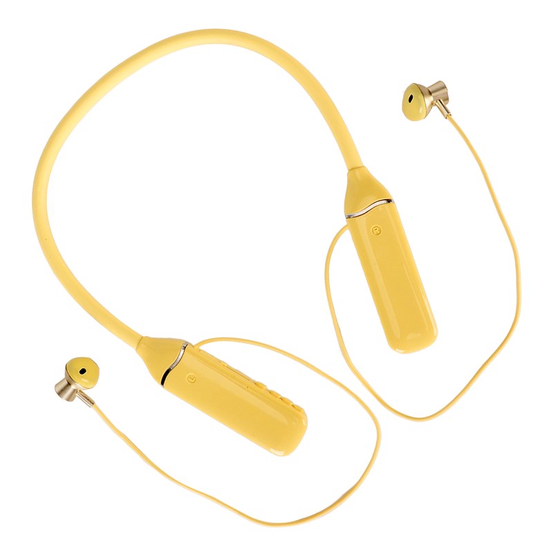 Bluetooth Neckband Headphone LED Power Display Memory Card Playback Magnetic