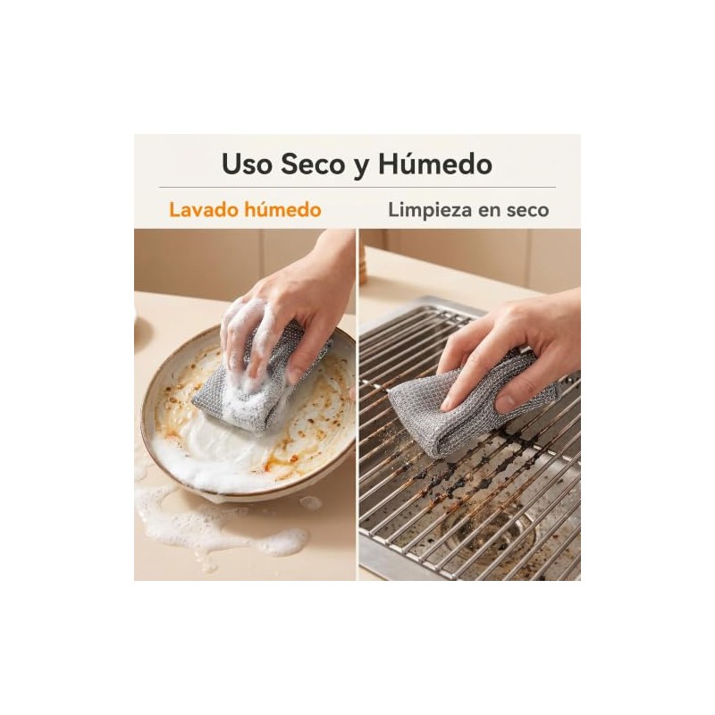 Trapos de Limpieza de Alambre Multiusos para cocina,20PCS Toalla microfibra,Fibras