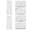 GRAPENT White Wide Leg Jeans for Women Country Western Outfits