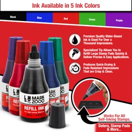 Mark 2000 Self-Inking Refill Ink - Black - 25cc (0.9oz)