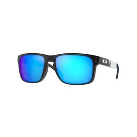 Oakley OO9102 Sunglasses Bundle: OO 9102 9102R5 Holbrook Ind Matte Black Prizm and Small Black leash Accessory kit