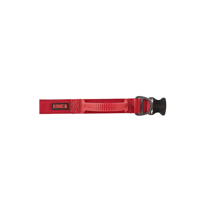 KONG Collar de perro acolchado ultra duradero con asa c