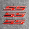3pcs SS Side Emblems Badge Nameplates 3D Raised Strong Adhesive
