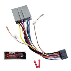 16Pin ISO Aftermarket Radio Harness Adapter for Ford 2003-2013 Lincoln 2003-2011 Mercury 2003-2010, 16Pin Android Car Stereo Wiring Harness with SWC Reverse Cable Car Radio Stereo Wiring Harness Cable