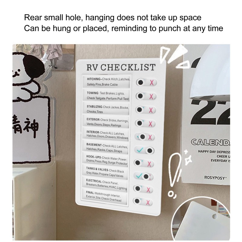 4pcs Checklist Board DIY Production Recyclable Portable Chore Checklist Detachable