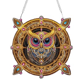 Hanging Diamond Painting Kits for Adults, Sunflower Butterfly Diamond Art Hanging Kit Pendant Ornament, DIY 5D Special Shaped Crystal Diamond Gem Art, Small Diamond Painting Kit for Wall Window Decor