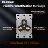 ELEGRP 50 Amps Range Power Receptacle,125/250V Flush Mounting Power Outlet