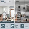 Modern Led Pendant Light Fixture, 15W Chrome Spiral Led Chandelier