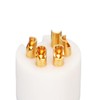 5 Pin Turntable Plug Connector Red Copper Gold Plating Nickel