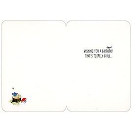 RSVP Blue Striped Hammock Die Cut Birthday Card